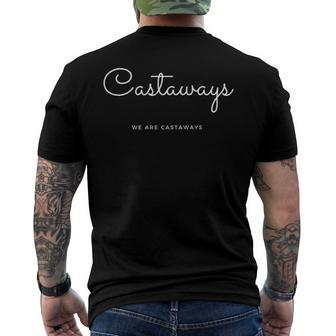 Castaways We Are Castaways Fantastic Adventures Men's Back Print T-shirt | Mazezy