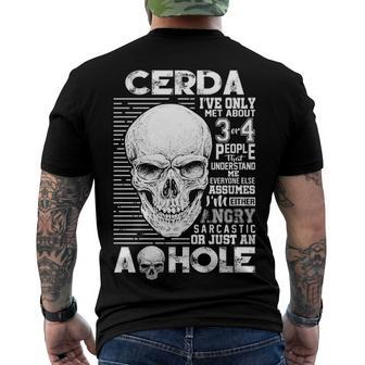 Cerda Name Cerda Ive Only Met About 3 Or 4 People Men's T-Shirt Back Print - Seseable