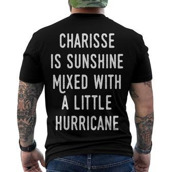Charisse Name Charisse Sunshine With Hurricane Men's T-Shirt Back Print - Seseable