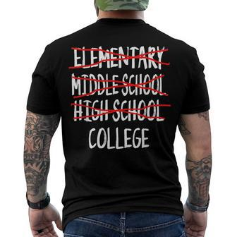 Check Mark 12Th Grade Graduation 2022 High School Graduation Men's Back Print T-shirt