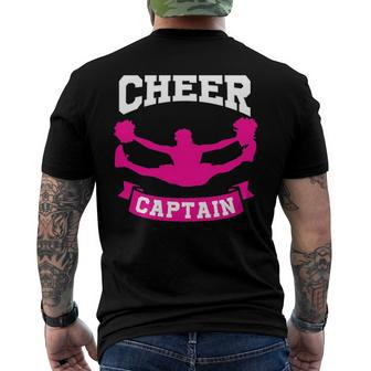 Cheer Captain Cheerleader Cheerleading Lover Men's Back Print T-shirt | Mazezy