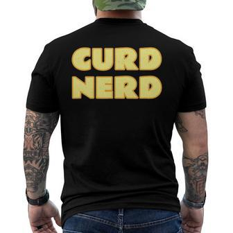 Cheese Lover - Curd Nerd Dairy Product Men's Back Print T-shirt | Mazezy