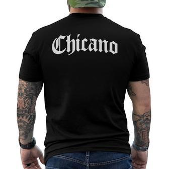 Chicano Proud Mexican American Xicano Hispanic Latino Pride Men's Back Print T-shirt | Mazezy