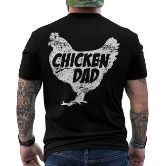 Chicken Chicken Chicken Dad - Funny Farm Farmer Father Gift Men's Crewneck Short Sleeve Back Print T-shirt - Monsterry