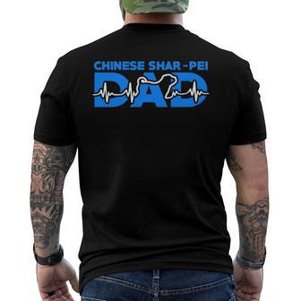 Mens Chinese Shar Pei Dad Fathers Day Men's Back Print T-shirt | Mazezy