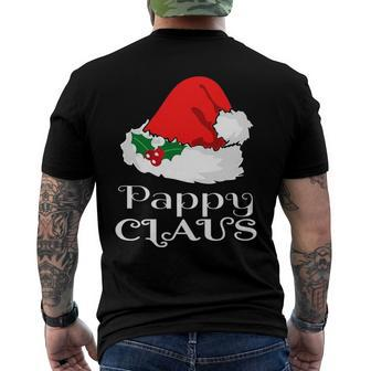 Christmas Pappy Claus Matching Pajama Mens Santa Hat X Mas Men's Back Print T-shirt | Mazezy