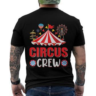 Circus Crew Funny Circus Staff Costume Circus Theme Party Men's Crewneck Short Sleeve Back Print T-shirt - Monsterry