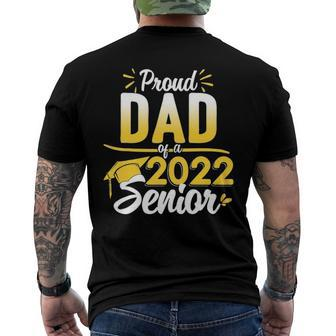 Class Of 2022 Graduation Proud Dad Of A 2022 Senior Men's Back Print T-shirt | Mazezy