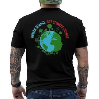 Climate Change Action Justice Cool Earth Day Lovers Men's Back Print T-shirt | Mazezy