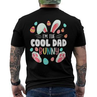 Im The Cool Dad Bunny Matching Family Easter Party Men's Back Print T-shirt | Mazezy