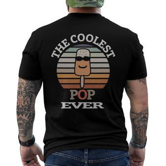 The Coolest Pop Ever Vintage Coolest Pop Ever For Men Men's Back Print T-shirt | Mazezy