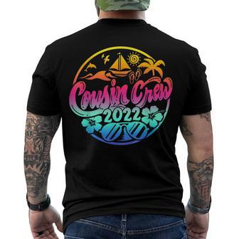 Cousin Crew 2022 Summer Family Vacation Beach Boys Girls Kid V2 Men's T-shirt Back Print - Seseable