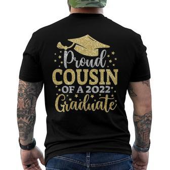 Cousin Senior 2022 Proud Cousin Of A Class Of 2022 Graduate Men's Crewneck Short Sleeve Back Print T-shirt | Mazezy