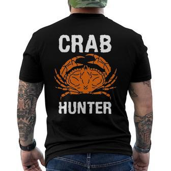 Crab Hunter Crab Lover Vintage Crab Men's Back Print T-shirt | Mazezy