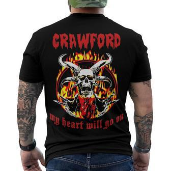 Crawford Name Crawford Name Halloween Men's T-Shirt Back Print - Seseable