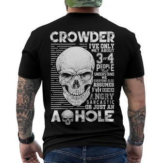 Crowder Name Crowder Ive Only Met About 3 Or 4 People Men's T-Shirt Back Print - Seseable