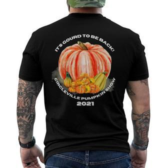 Cute Circleville Pumpkin Show 2022 Its Gourd To Be Back Men's Crewneck Short Sleeve Back Print T-shirt | Mazezy