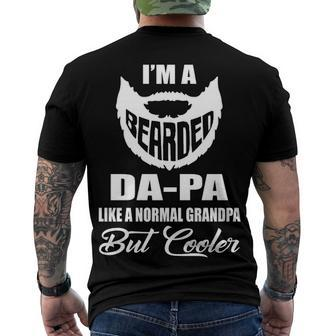 Da Pa Grandpa Bearded Da Pa Cooler Men's T-Shirt Back Print - Seseable