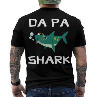 Da Pa Grandpa Da Pa Shark Men's T-Shirt Back Print - Seseable
