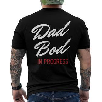 Dad Bod In Progress - Best For Dads Men's Back Print T-shirt | Mazezy