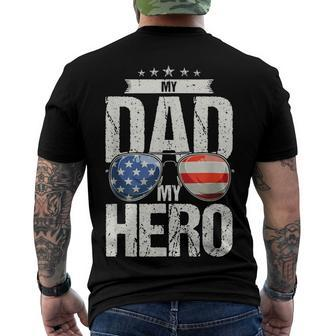 My Dad My Hero 4Th Of July United States Of America Men's T-shirt Back Print - Seseable