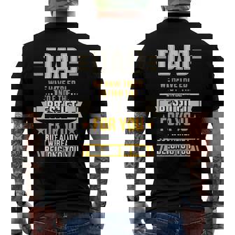 Mens Dad Tried Find Best Belong To Fathers Day From Daughter Son Men's Back Print T-shirt | Mazezy