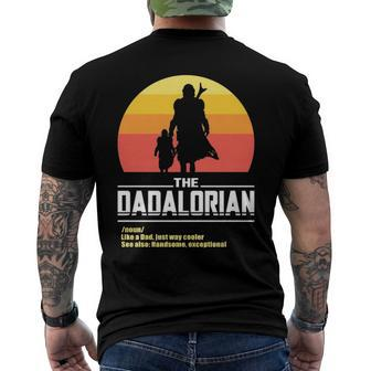 The Dadalorian Fathers Day Meme Essential Men's Back Print T-shirt | Mazezy