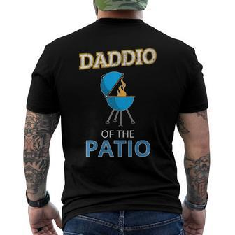 Mens Daddio Of The Patio Fathers Day Bbq Grill Dad Men's Back Print T-shirt | Mazezy UK