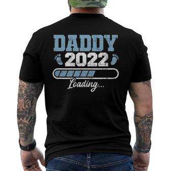 Mens Daddy 2022 Pregnancy Reveal First Time Dad Men's Back Print T-shirt | Mazezy
