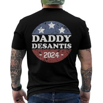 Daddy Desantis 2024 Usa Election Campaign President Men's Back Print T-shirt | Mazezy