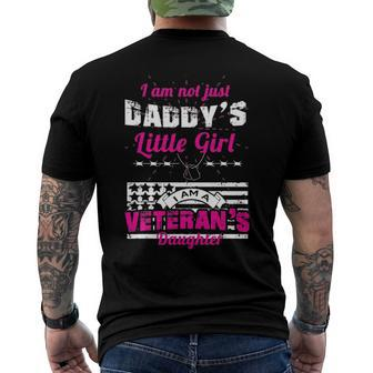 Daddys Little Girl Veterans Daughter Men's Back Print T-shirt | Mazezy