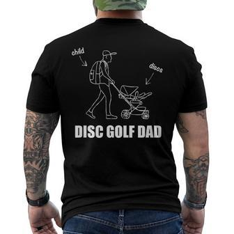 Disc Golf Dad Stroller Backpack Child Men's Back Print T-shirt | Mazezy