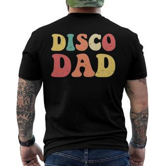 Disco Dad 1970S Disco King Matching Couple S Essential Men's Back Print T-shirt | Mazezy