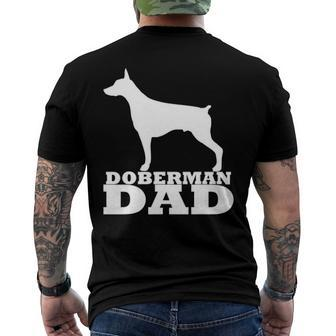 Mens Doberman Dad Dobie Pinscher Doberman Men's Back Print T-shirt | Mazezy CA