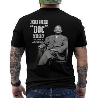 Doc Scurlock - Lincoln County War Regulator Men's Back Print T-shirt | Mazezy