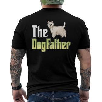 The Dogfather West Highland White Terrier Dog Owner Men's Back Print T-shirt | Mazezy