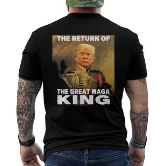 Donald Trump 2024 Ultra Maga The Return Of The Great Maga King Men's Back Print T-shirt | Mazezy