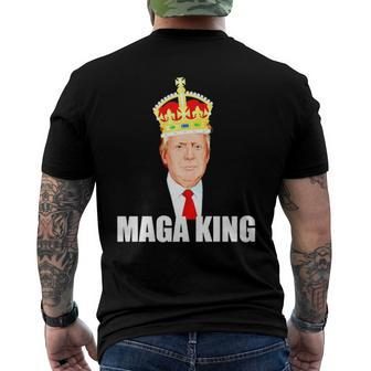 Donald Trump Maga King Hilarious Imperial Crown Men's Back Print T-shirt | Mazezy