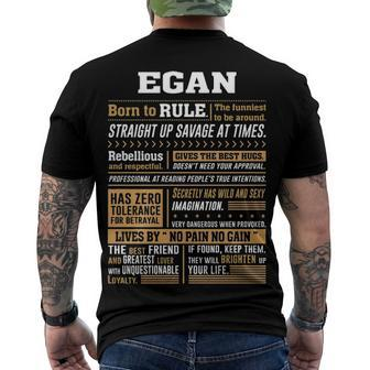 Egan Name Egan Born To Rule Men's T-Shirt Back Print - Seseable