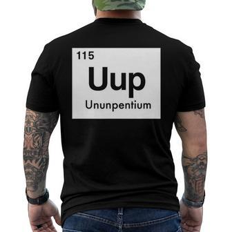 Element 115 Ununpentium Alien Ufo Periodic Table Men's Back Print T-shirt | Mazezy