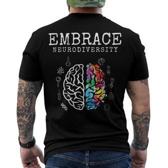 Embrace Neurodiversity Funny V2 Men's Crewneck Short Sleeve Back Print T-shirt | Favorety AU