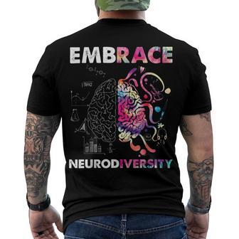 Embrace Neurodiversity Funny V4 Men's Crewneck Short Sleeve Back Print T-shirt | Favorety UK