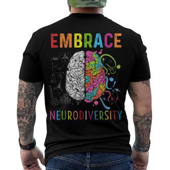 Embrace Neurodiversity V2 Men's Crewneck Short Sleeve Back Print T-shirt | Favorety UK