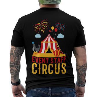 Even Staff Circus Men's Crewneck Short Sleeve Back Print T-shirt | Favorety