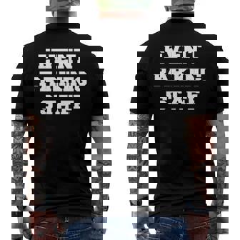 Event Parking Staff Attendant Traffic Control Men's Back Print T-shirt | Mazezy