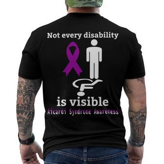 Every Disability Is Visible Aicardi Syndrome Awareness Purple Ribbon Aicardi Syndrome Support Aicardi Syndrome Awareness Men's Crewneck Short Sleeve Back Print T-shirt | Favorety UK