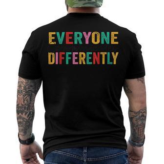 Everyone Communicates Differently V3 Men's Crewneck Short Sleeve Back Print T-shirt | Favorety UK