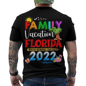 Family Vacation Florida Making Memories Together 2022 Travel V2 Men's T-shirt Back Print - Seseable