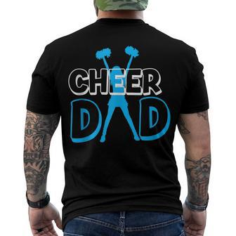 Father Cheerleading From Cheerleader Daughter Cheer Dad V3 Men's T-shirt Back Print - Seseable