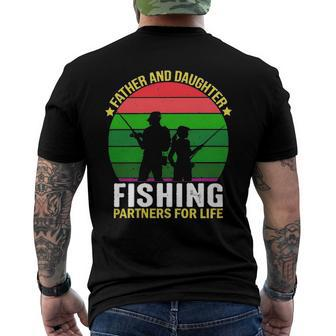 Father And Daughter Fishing Partners Father And Daughter Fishing Partners For Life Fishing Lovers Men's Back Print T-shirt | Mazezy